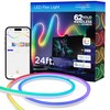 Enbrighten Vibe Neon Rope Light, 24ft, Smart RGB Flexible LED