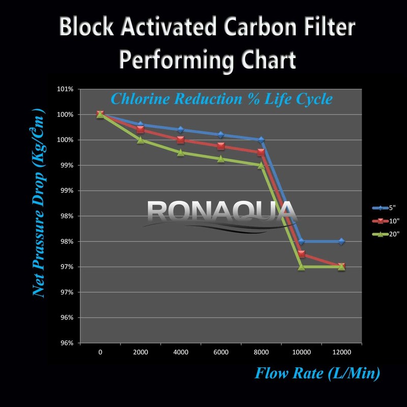 4 Block Activated Carbon 5 Micron Water Filters WELL-MATCHED with