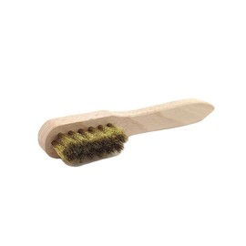 Hebold Shoemaking Brass Brush for Sensitive Suede Leather, Nubuck Leather Shoes, Suede and Suede
