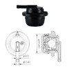 JMCHstore OEM Gas Fuel Tank Vent Valve w/Grommet for Generac