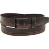 Harrys-Collection Men's Exclusive Leather Belt 2 Colours Contrasting with Fine