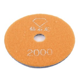 10cm Diameter 5mm Thickness 2000 Grit Diamond Polishing Pad Orange Steel Blue
