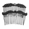 FOMIYES 2pcs Elegant Rhinestone Wedding Hair Side Combs Secure Bridal