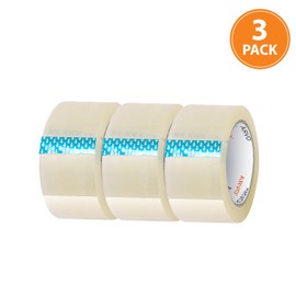 ARVO Packing Tape - Parcel Tape - Tape - 3 Rolls with Low Noise (48mm x 60m) - Strong Heavy Duty Clear Tape for Packing Boxes, Secure Packaging Tape for Moving House