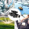 QWORK Pack of 5 Pneumatic Connectors Pneumatic Stop Valve for