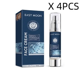 EAST MOON 1/2/4pcs men's facial moisturizer,will not make the skin greasy, tighten the skin,  elasticity,Men's skincare - Specification: 4pcs