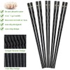 HuaLan Fiberglass Reusable Chopsticks Set Dishwasher-Safe Household/Restaurant Chopsticks 5 Pairs