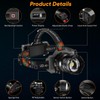INECOKS Rechargeable Headlamp Super Bright, High Lumens Motion Sensor Head