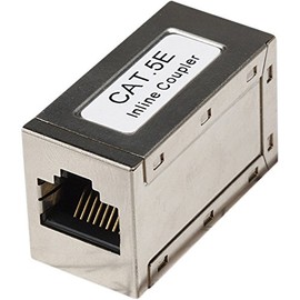 Intellinet 504768 8P8C F/F CAT5E SILVER MODULAR INLINE COUPLER 568A/568B