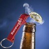 Bottle Opener Keychain Aluminum Double Sided 2 in 1 Design