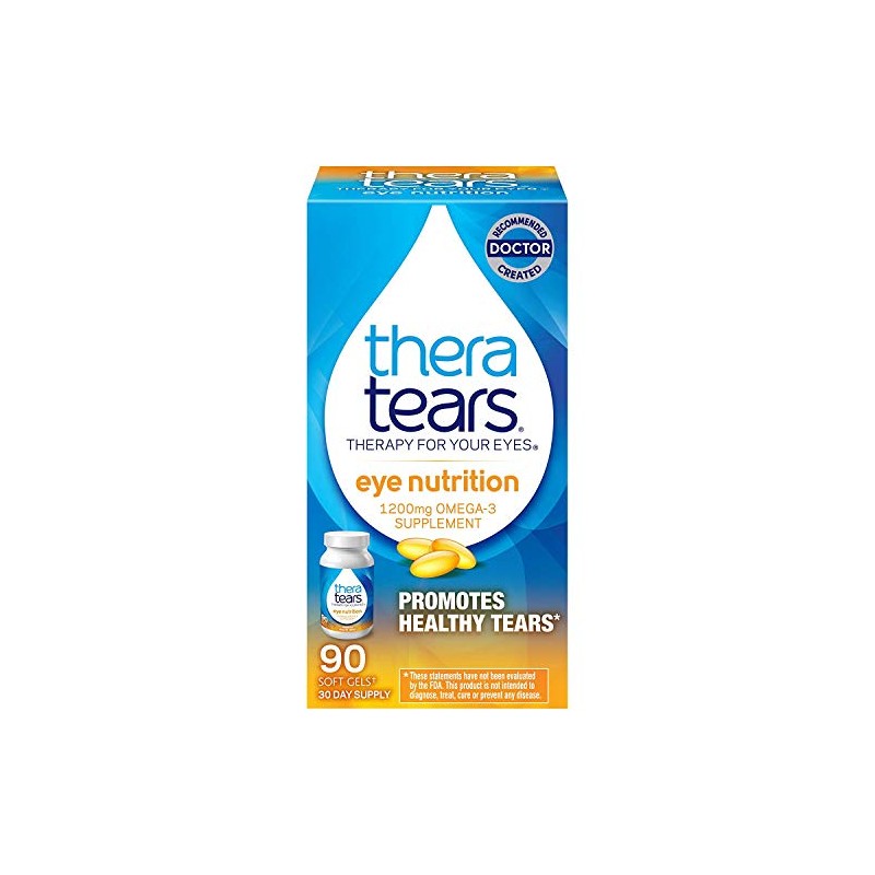 TheraTears Eye Nutrition - 90 Easy to Swallow Capsules, Pack