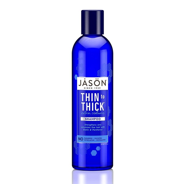 JASON Thin-to-Thick Extra Volume Shampoo, 8 fl oz. (Packaging May Vary)