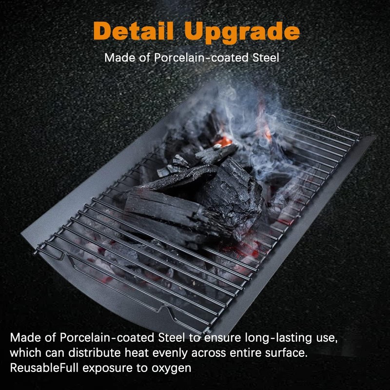 Uniflasy 20 Inches Ash Pan Replacement for Chargriller 5050, 5072,