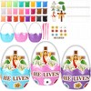 Soulchen 24 Set DIY Religious Easter Crafts Kit Christian Cards