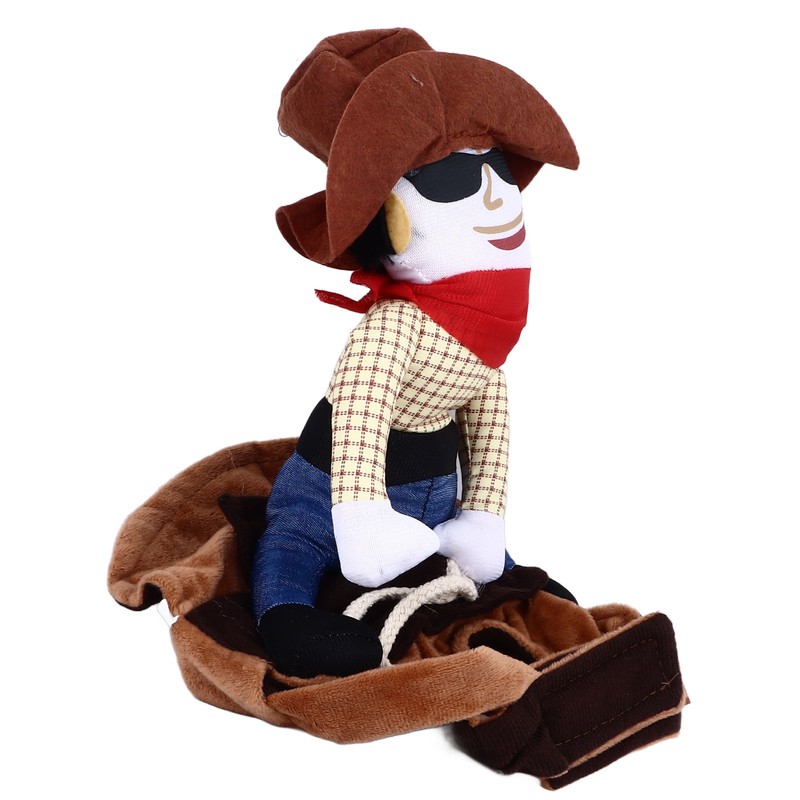 Cowboy Pet Costume Breathable Comfortable Polyester Dog Cloth Decorative Funny
