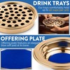 Steadfast Selections - (Bread Tray) Premium Gold Communion Trays for