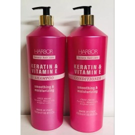 Harbor ~ Keratin & Vitamin E Smoothing & Moisturizing Shampoo & Conditioner