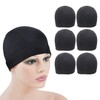 6 Pcs Dome Cap Wig Caps for Making Wig Stretchy