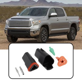 Be In Your Mind 2 Pairs 3-Pin Waterproof Connector Kit with Male Female Solid Terminals Compatible with Deutsch DT DT04-3S DT06-3S W3P W3S