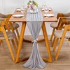 YUNSHANGHE Modern Chiffon Table Runner, 70 x 600 cm, Washable