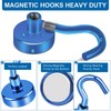 LOVIMAG Magnetic Hooks for Cruise Cabins, 40lbs Blue Magnetic Hooks