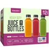 DECADORN 8oz 12pcs Plastic Bottles With Caps - Juicing Bottles