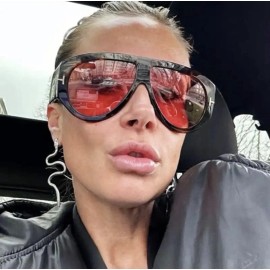 FJNY Designer Oversized Mirrored Fashion Brand Sunglasses Couture Trend Style Popular