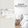 VGHOKO Decorative Outlet Covers with Abstract Marble Gold White Texture