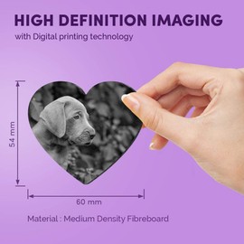 1 x Heart MDF Magnets - Weimaraner Puppy Dog Cute Pet Animal 43753