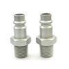 2 x Male Quick Release Euro Compressed Airline Coupler Fitting