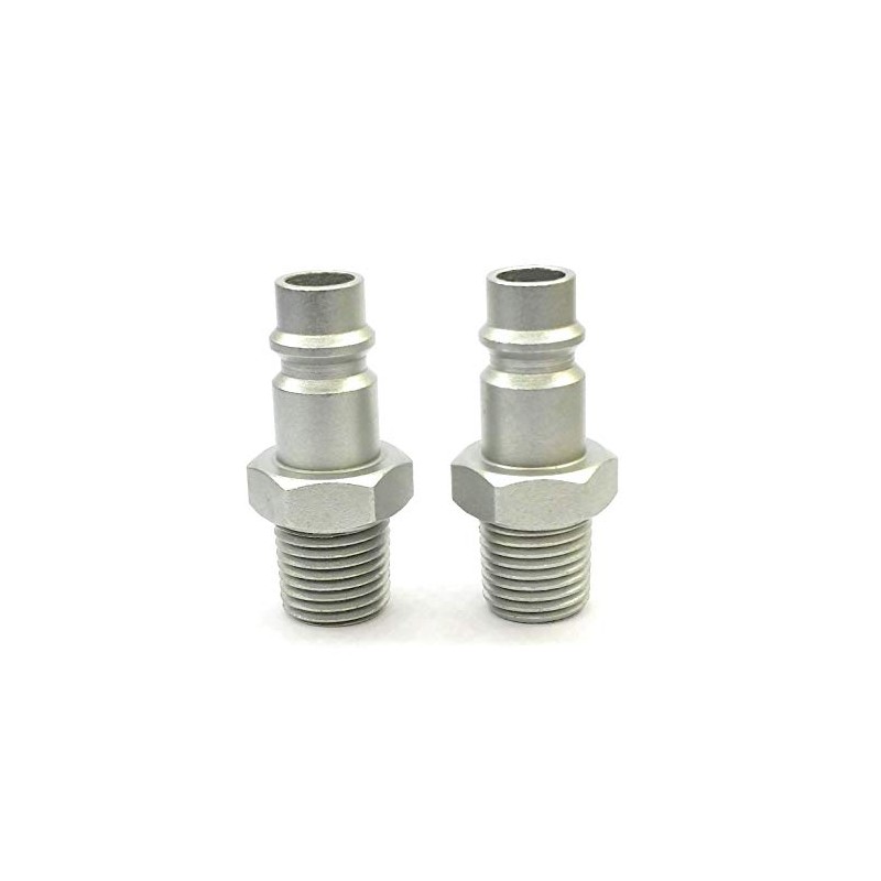 2 x Male Quick Release Euro Compressed Airline Coupler Fitting