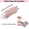 Ballet Slipper Zipper Pouch Ballerina Shoe Makeup Bag Ballet Dance