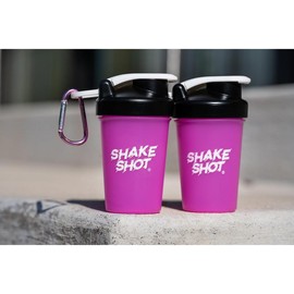 Shake Shot Multi Pack - Mini Pre-workout Shaker Bottle - Combo Packs: 2 Pink Bottles