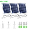 Uogw 3 Pack Solar Panel Charger Compatible with Arlo Pro