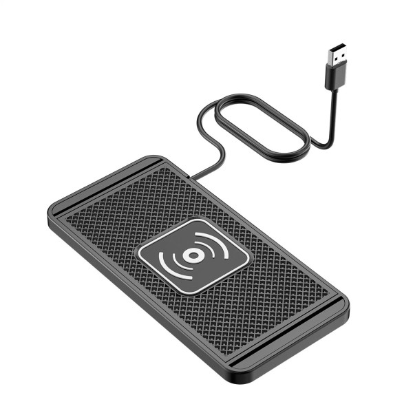 Unbranded USB Non-slip Silicone Car Wireless Fast Charger Charging Pad