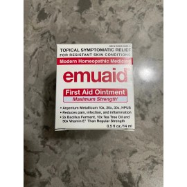 Emuaid - First Aid Ointment - Max Strength - 0.5 Fl. Oz. - Expiry 11/2025++