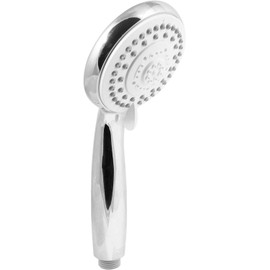 Cornat Carballo SA330794 Hand Shower Head Diameter 100 mm Chrome-Plated 5 Jet Types: Normal, Soft and Massage Jet Anti-limescale and Water-Saving Insert Eco Shower Head for Shower and Bathtub