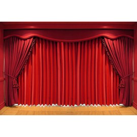 YongFoto 3x2m Photography Backdrop Red Curtain Stage Photo Background Backdrops for Photography Photo Shoots Party Adults Wedding Personal Portrait Vinyl Photo Studio Props