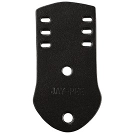Jay-Pee Police Citation Bar and Badge Holder Three Bars Genuine Leather Black