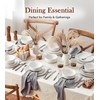 Stoneware Dinnerware Sets Service for 4, 12 pcs Reactive Glaze
