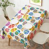 4Pcs Easter Tablecloth Easter Eggs Table Cloths 51x86 inch Easters
