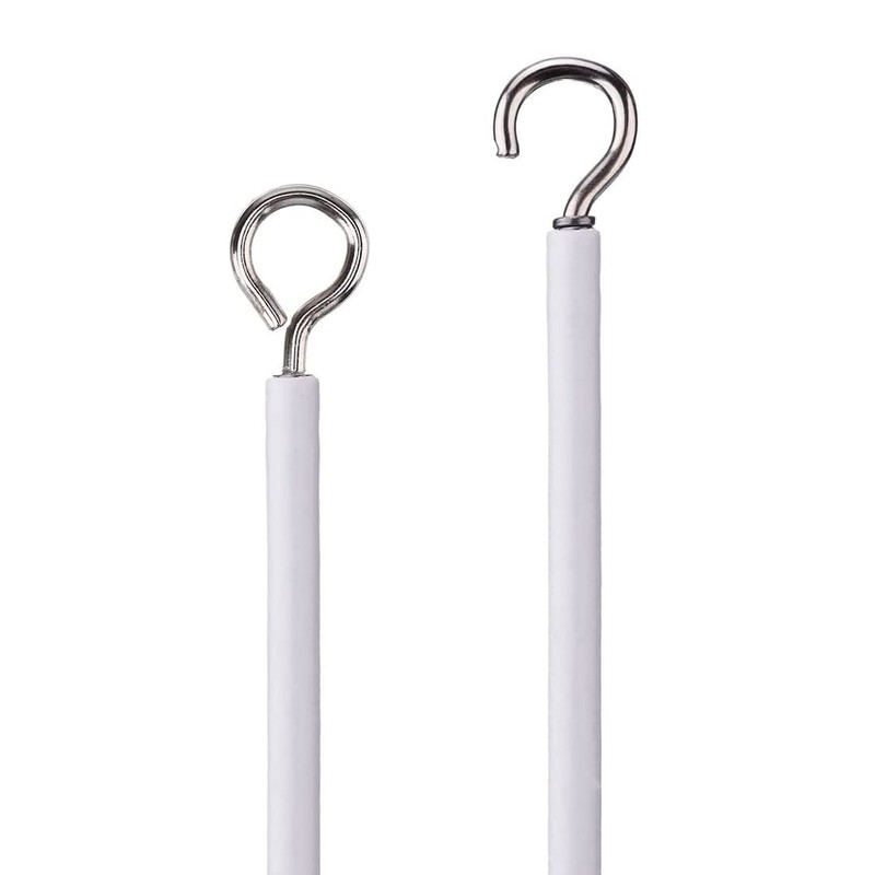 Curtain Wire Kit 5 m White Plastic Coated Curtain Wire
