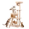 Heemab Multi-Level Climbing Frame with Scratching Posts and Ladders for