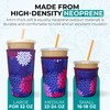 Koverz Iced Coffee Sleeve, Insulated Neoprene Cup Sleeve, Fits a