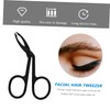 Beavorty 6pcs Stainless Steel Eyebrow Tweezers Oblique Clamps for Facial