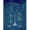 Stethoscope Patent Print Midnight Blue (5" x 7") M12365