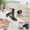 HOIGY Waterfall Bathroom Sink Faucet Oil Rubbed Bronze, Brass Single