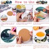 8 Pcs Diamond Painting Coasters with Holder, Landscape Diamond Painting