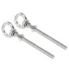 sourcing map M8 5/16"x3.94" Stainless Steel Eye Bolts Threaded Screw