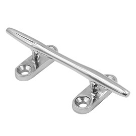 ZONADAH Stainless Steel Deck Cleat 8 inches Light Stainless Steel 316 Stainless Steel Open Base Cleat for Boat Yacht Marine Horn Rope Bolt with Screw 200mm